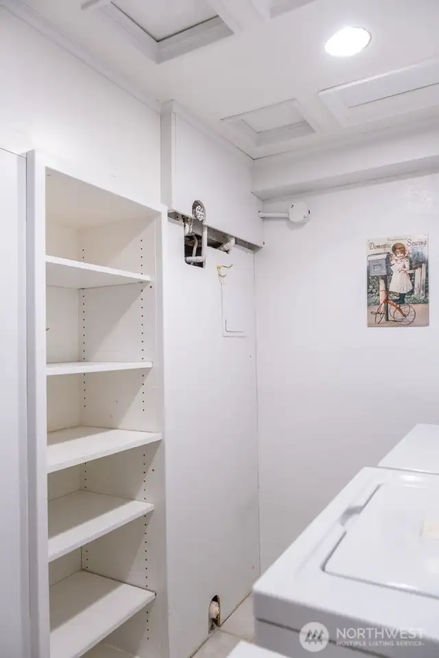 built in shelves
