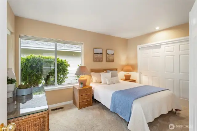 2nd bedroom with pocket door to 2nd bathroom.