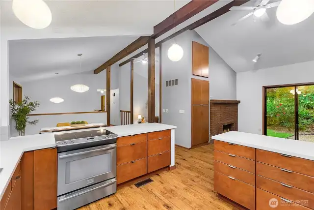 Modern open-concept kitchen