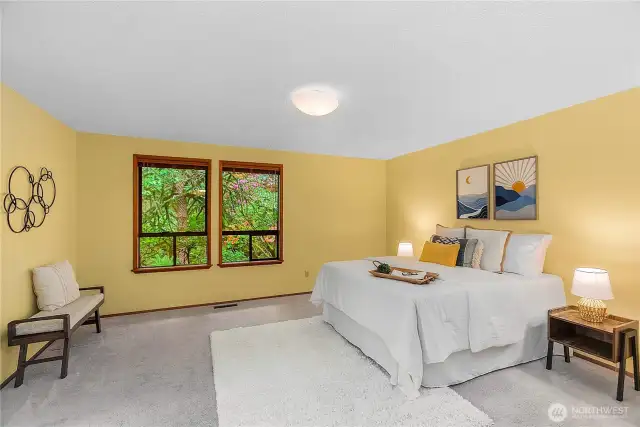 Primary bedroom on upper floor