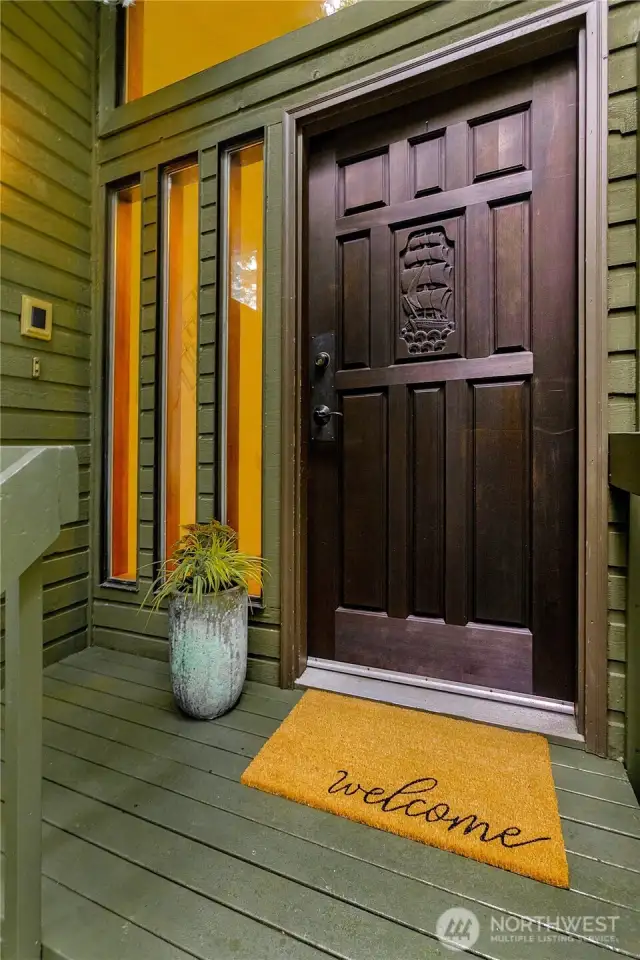 Vintage front door