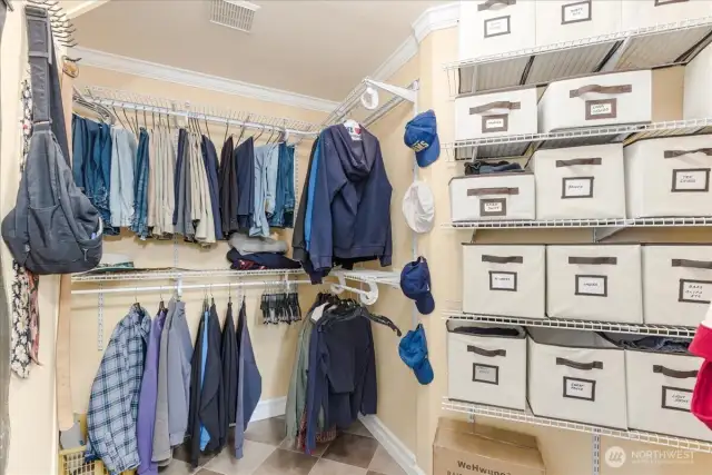 Primary walk-in closet