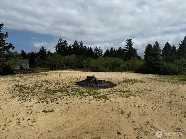 Cleared build site