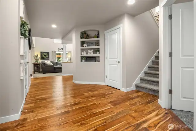 Step into a spacious foyer that sets the tone for the rest of the home.