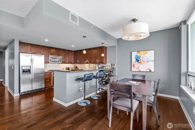 This is one of the very few condominium homes with a designated dining area.