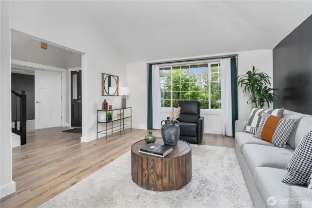 Great room welcomes you as you walk in the front door