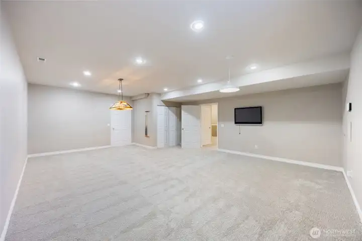 Rec Room is big enough for a ping pong table and a pool table!