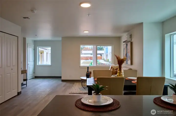 Staging is removed. LVP flooring, mini split, quartz couuntertops