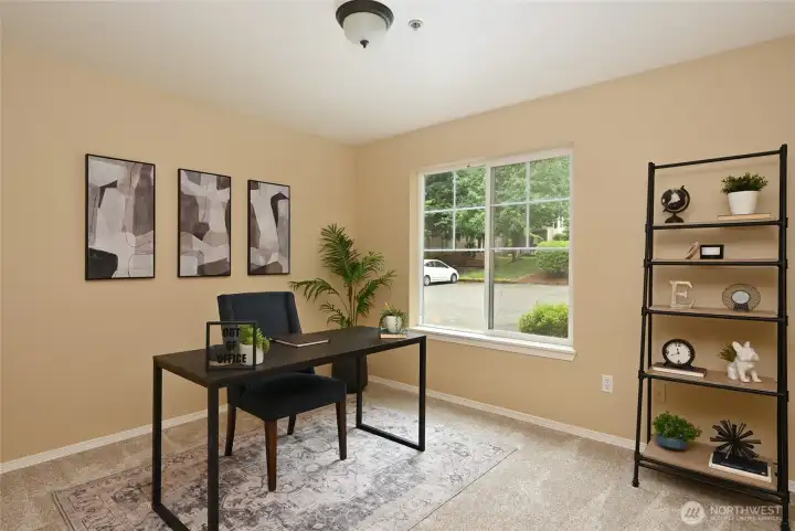 Main Level Office or Den perfect for remote work.