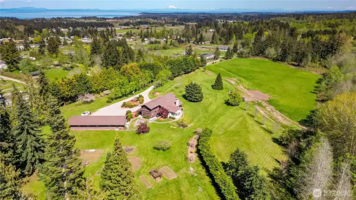 Too much land to fit in one photo! Come make this estate home yours!