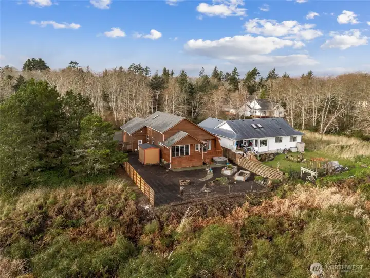 Aerial view from the bay