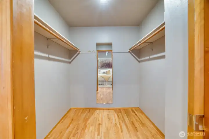 Stunning Walk in closet in Primary!