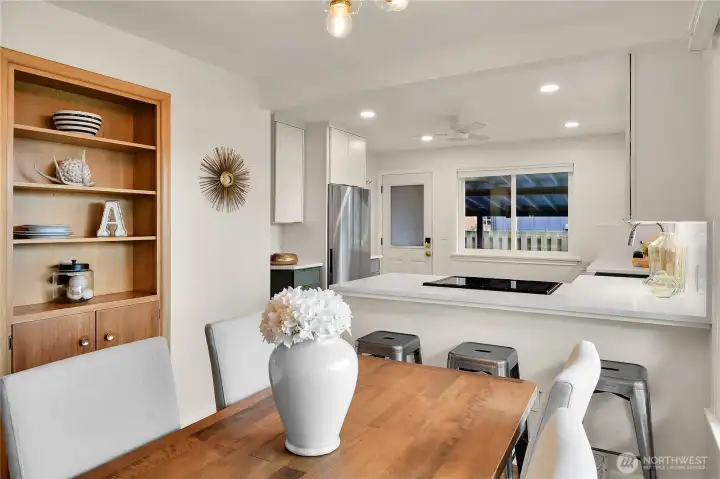 Dining with original built ins