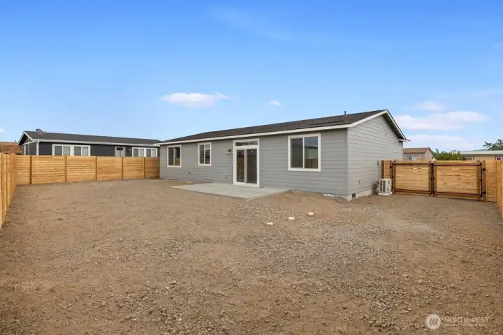 Back yard ready for your vision