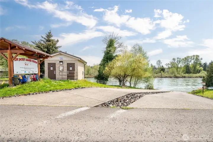 boat launch just down the street.