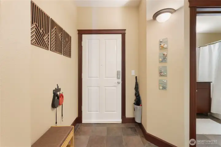 Front door entry area