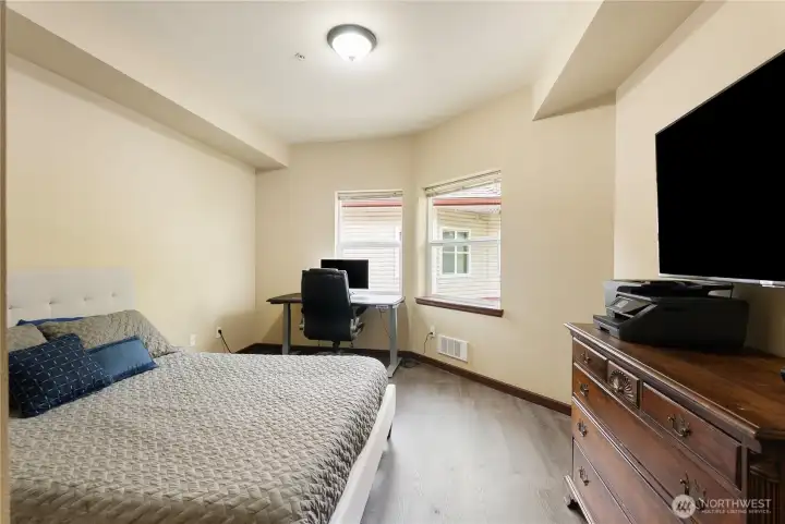 Bedroom 1 could also be home office, gym area or hobby room.