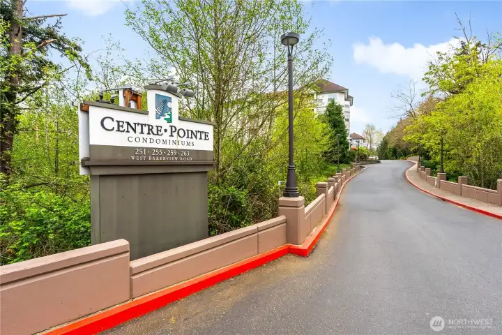 Private set back entry from Bakerview Rd.