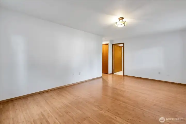 Reverse view of the huge primary bedroom.