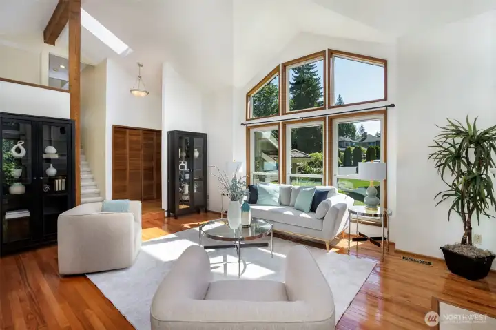 Flooded with natural light thru triple pane windows