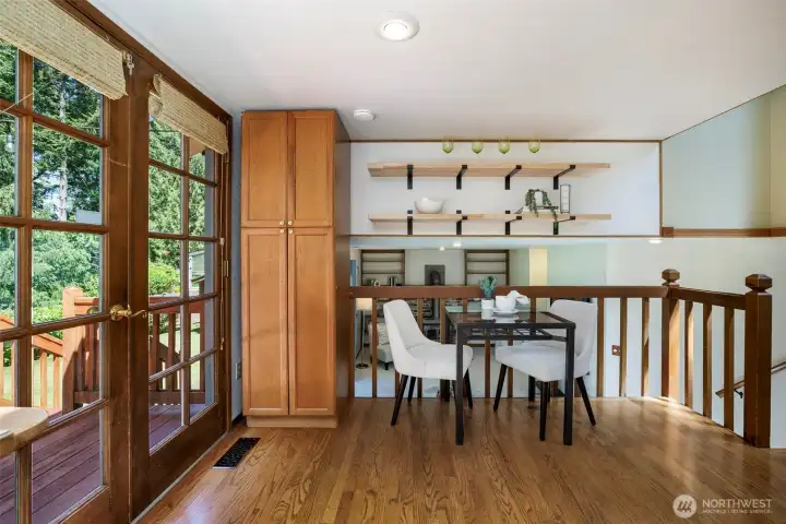 Eating nook is open to family room