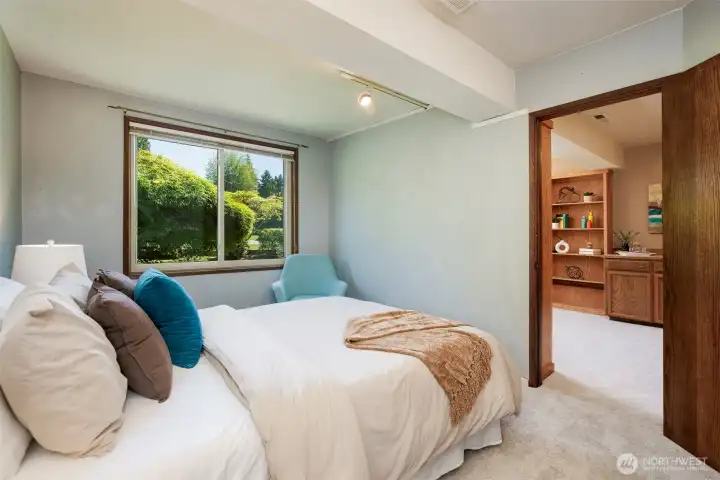 2nd view of 4th bedroom w/ front yard views