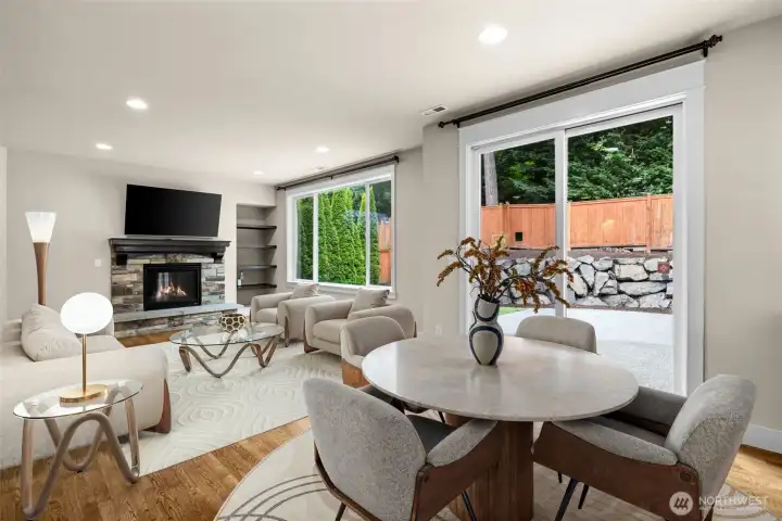 Living Room / Breakfast Nook(Virtually Staged)