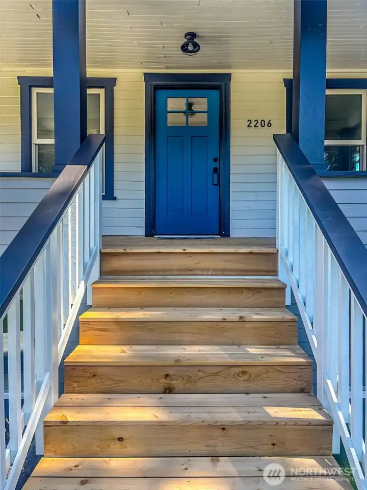 Covered front porch