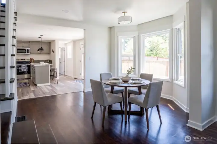 Dining area. Virtually Staged