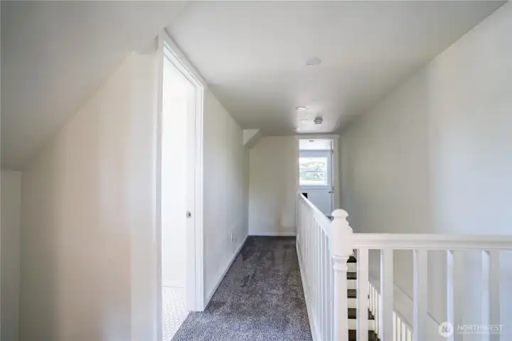 Upstairs has 3 Bedrooms and a full bathroom
