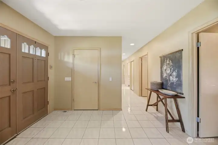 Big Entry closet - all hallways and pass throughs are ADA accessible