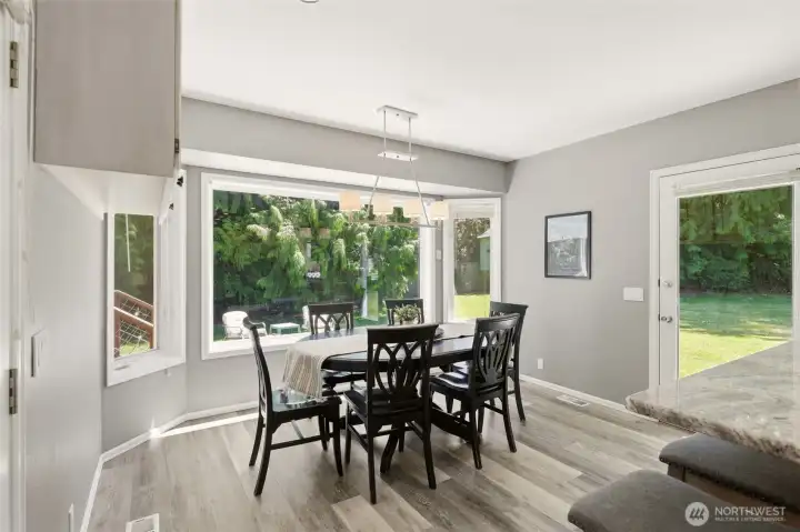 Extra Dining area off the kitchen - Exits to the side yard or back yard from the kitchen