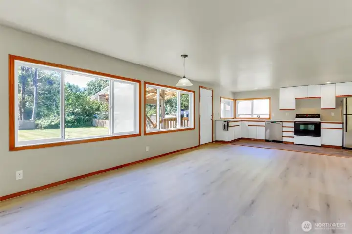 Expansive dining room or extra living space.
