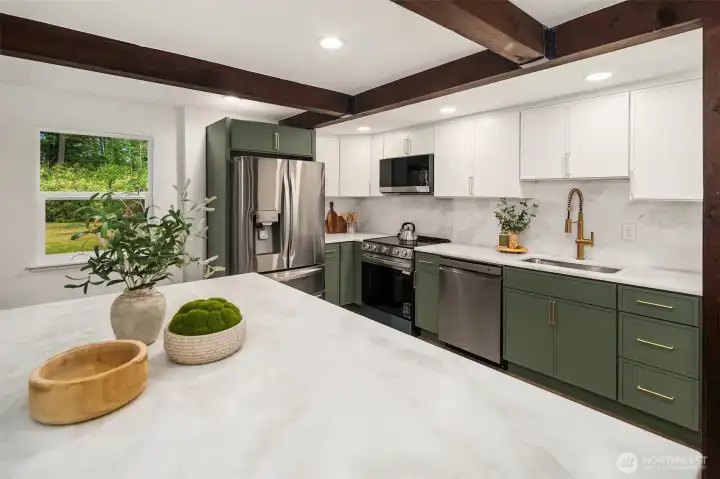 Close up of MIL Kitchen