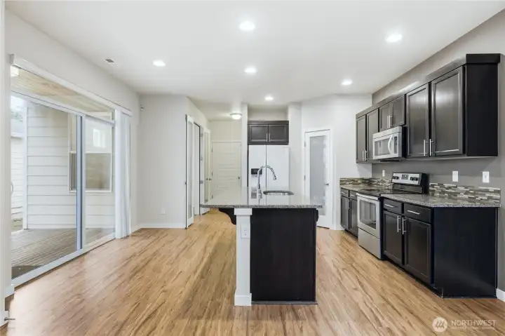 Kitchen w/ slider to porch