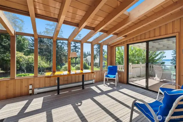 Enjoy the sunroom year-round!