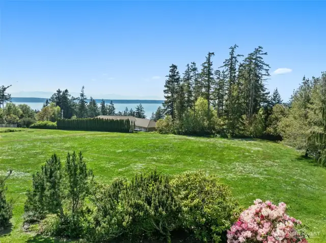 This home faces west and looks out over Saratoga Passage...and the sunsets!!