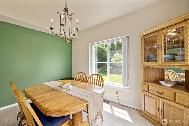 Room for a large table and a hutch.