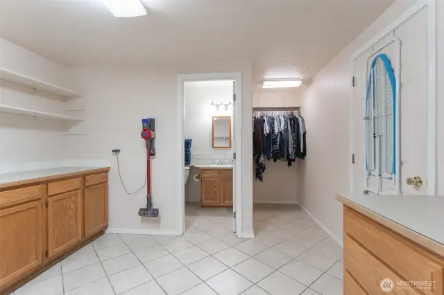 Third full bath is off utility room.