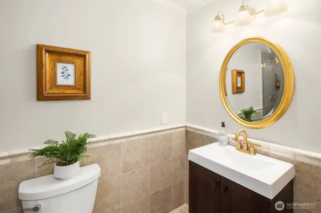 Three quarter bath on the main floor (large shower enclosure not shown)
