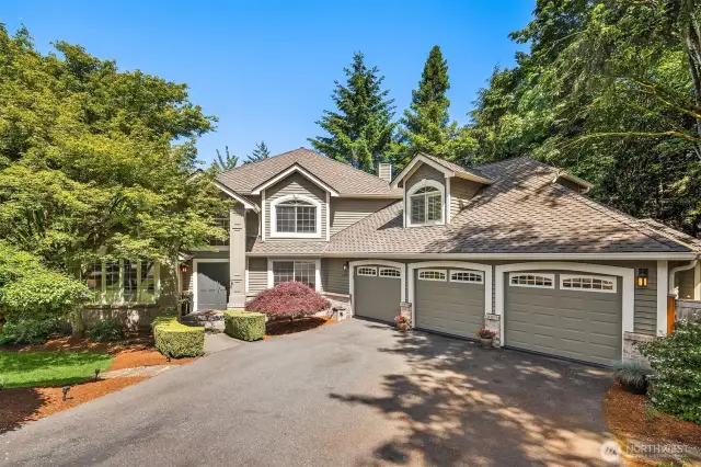 Set on a generous 1/3 acre lot that's ideal for pets, play and entertaining. Three car garage offers so much storage, including bike racks and attic storage space