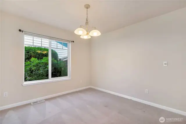 Dining area off kitchen