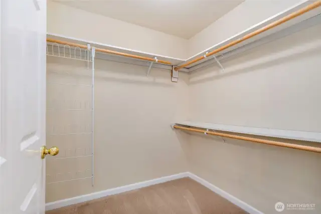 Primary closet