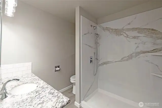 Freshly re-done shower