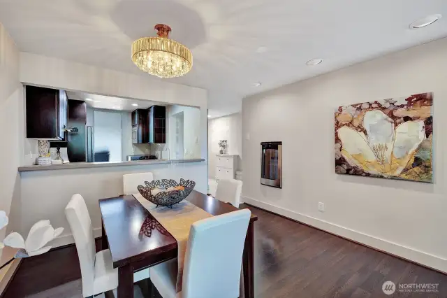 Engineered Hardwood floors, fresh paint, new lighting.