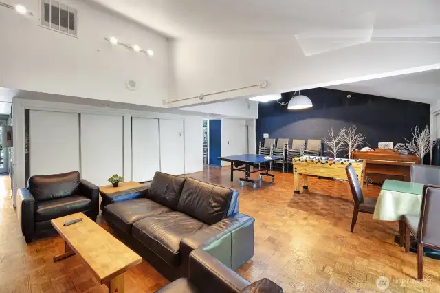 Game room in the clubhouse