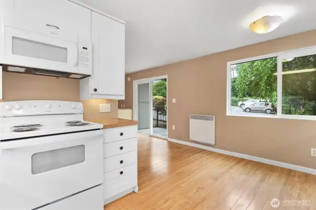 Kitchen view from fridge