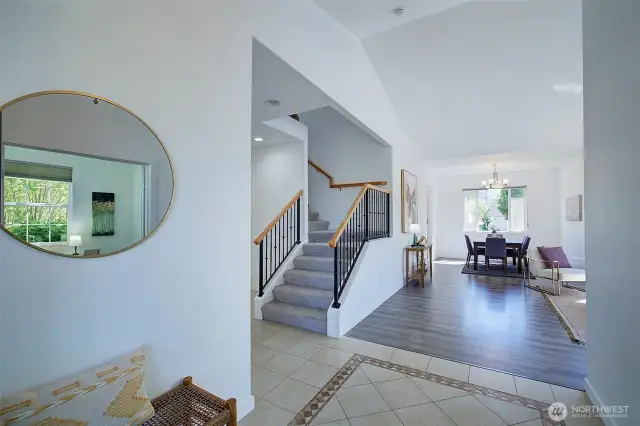 Entry into living and dining rooms.