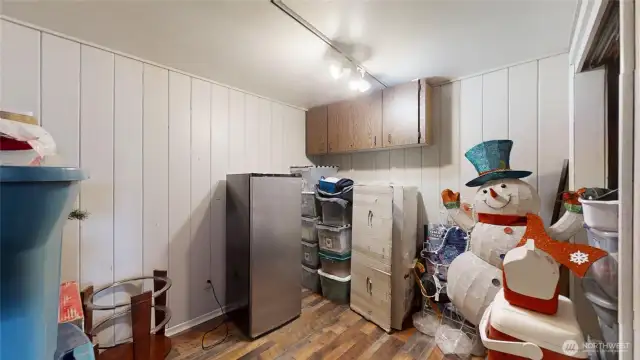 Extra lower level finished room with closet. Could add a window to be a 4th bedroom or keep it as a storage room.