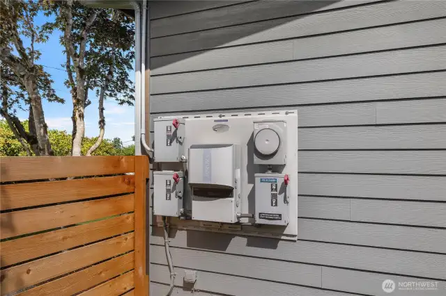 Solar array for extra energy savings